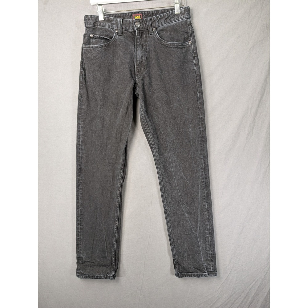 Lee‎ Mens Black Wash Straight Leg Denim Jeans 112343179 Size 29